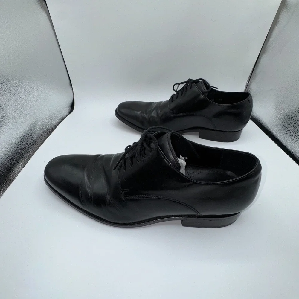 Cole Haan Air Colton Plain Oxford Men 10.5 M Black‎ Leather Dress Shoe C08894